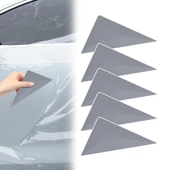 5Pcs Window Tint Squeegee Triangle Contour Corner Squeegee Card Scraper Vinyl Wrap Tool for Car Wrapping Window Film Install 1