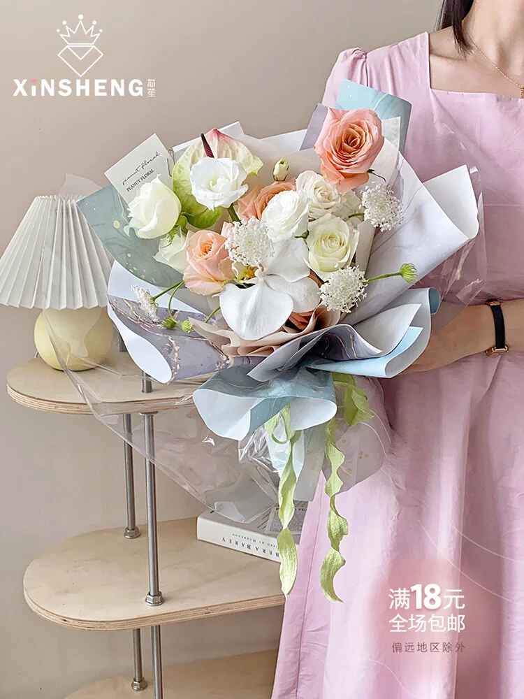 Waterproof Paper Wrapping Flowers  Wrapping Paper Flower Bouquet - 10pcs  Flowers - Aliexpress