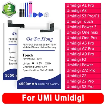 S3 Pro Power Z2 Pro S2 Battery For UMI Umidigi A 1 3 5 7 9 F 1 2 Z/2 S 2 3 One Touch Power/3 Max Pro Lite Phone Batteries + Tool