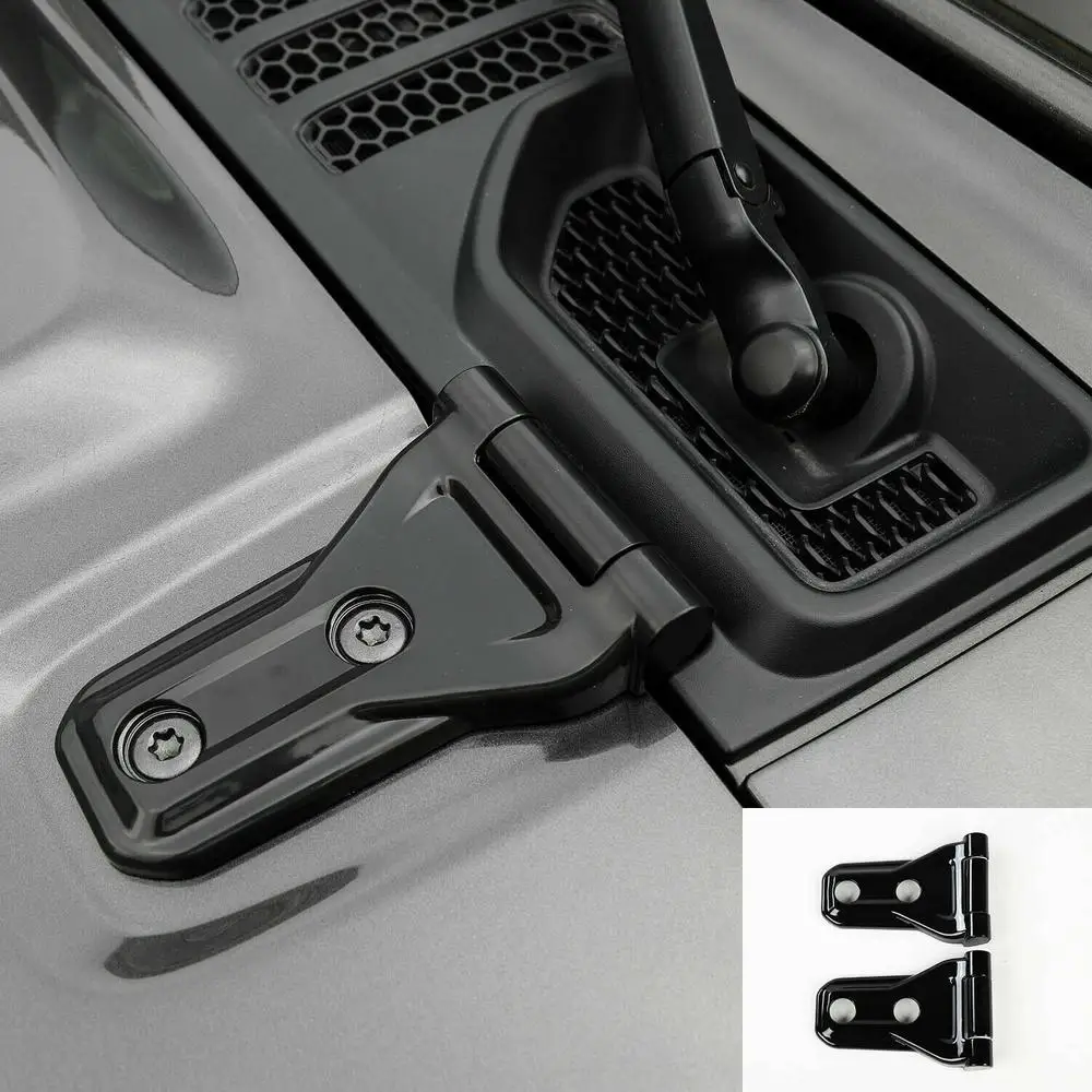 

ABS Red Engine Hood Hinge Cover Trim Accessories Fits Decoration For Jeep Wrangler JL 2018+ Engine Hood Hinge Protector