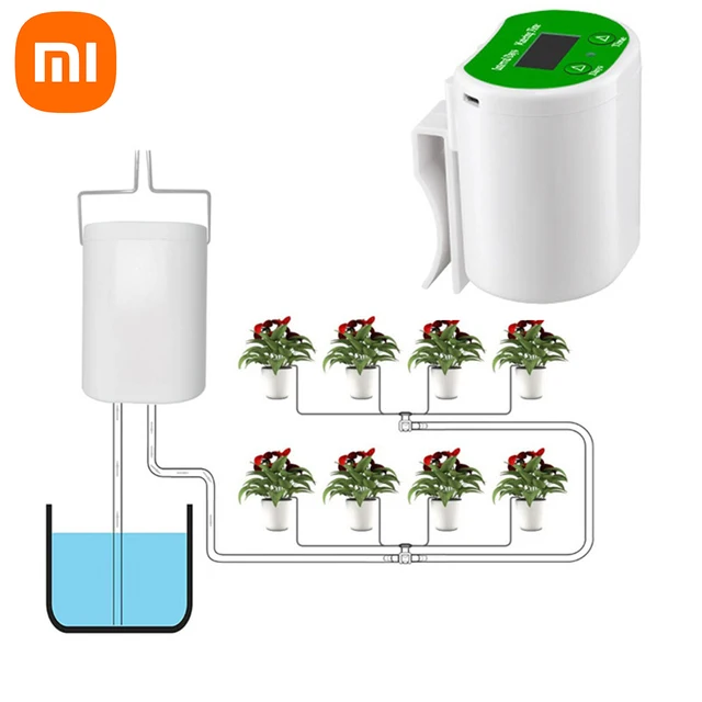 Xiaomi Automatikus Öntöző Szivattyúvezérlő Növényi Virág Otthoni Sprinkler Csepp Öntözőkészülék Szivattyú Időzítő Rendszer Kerti Szerszám