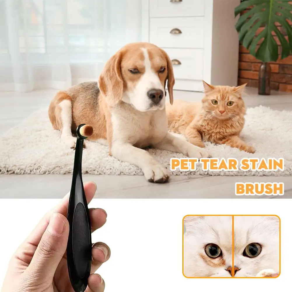 

Pet Tear Stain Remover Brush Mini Dog Tear Brush Tear Brush Pet Pets Stain Grooming Soft Comb Cleaning Eye Comfortable Comb D5B6