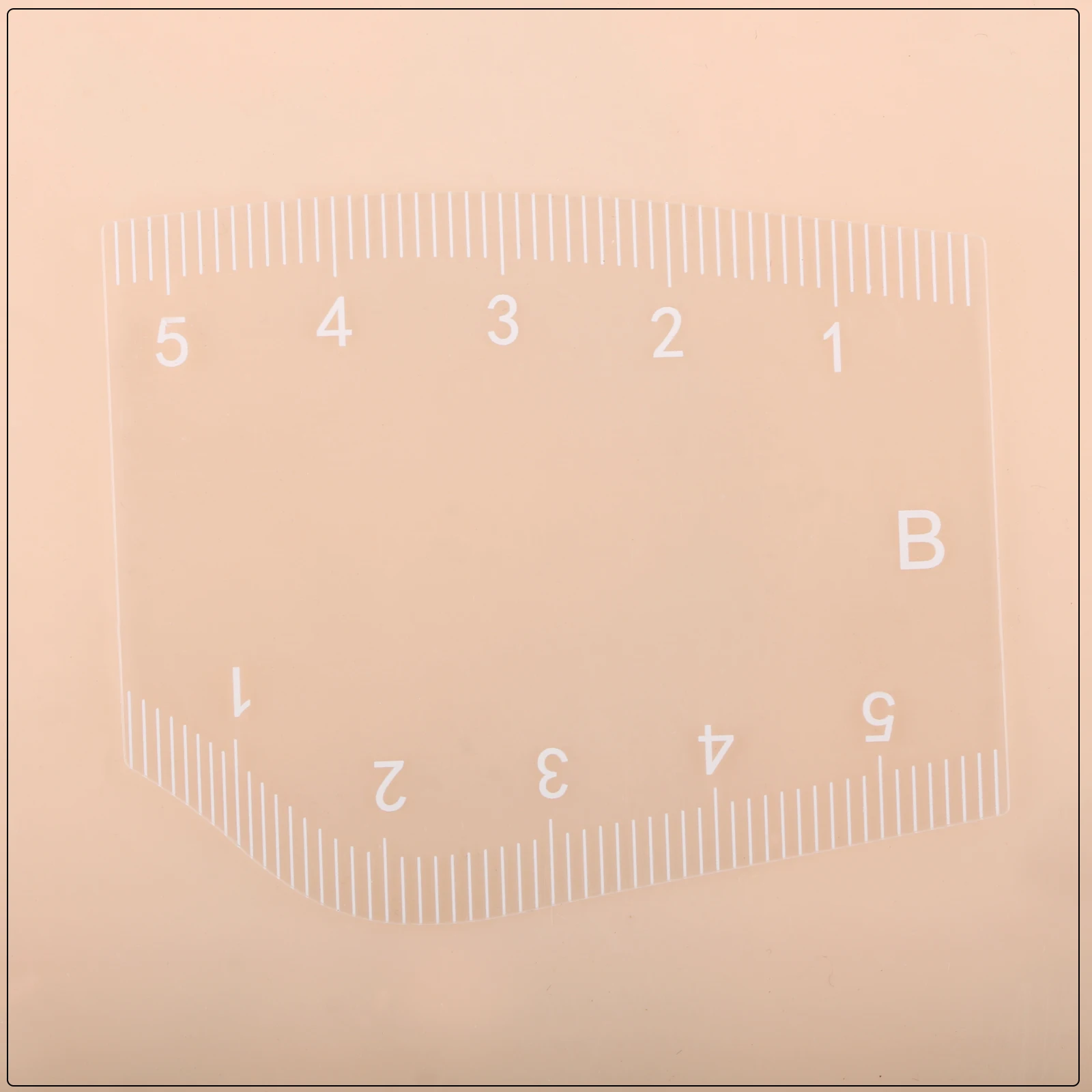 5PCS PMU Brow Ruler - Transparent Microblading Measurement Tool with CM/MM Scale, Symmetry Guide for Permanent Makeup & Tattoo