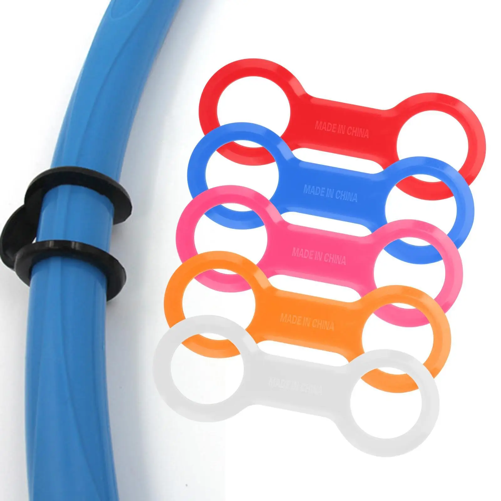 Scuba Dive Mask Strap Retainer Snorkel Keeper Diving Attachment Clip