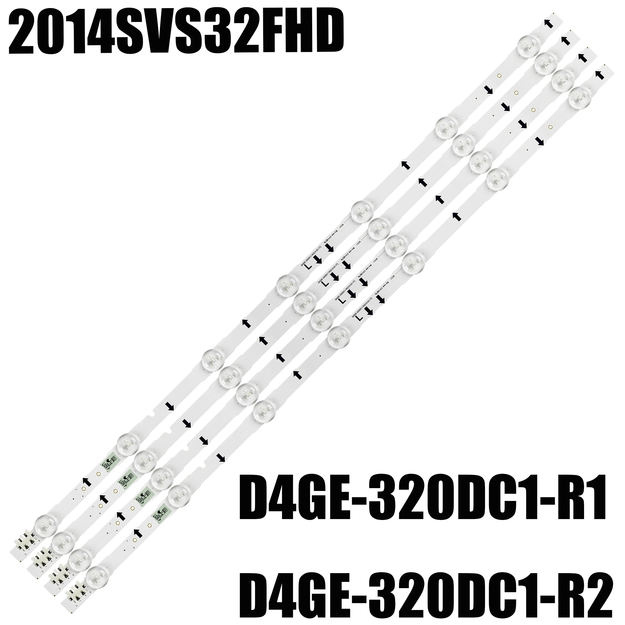 Retroiluminação Led para Ue32h5000 Ue32h5500 Ue32j5100 Ue32j5500ak Ue32h6200 Ue32j6300 Ua32h5500aj Gh032bga-b2 D4ge320dc1-r1 10 Kit