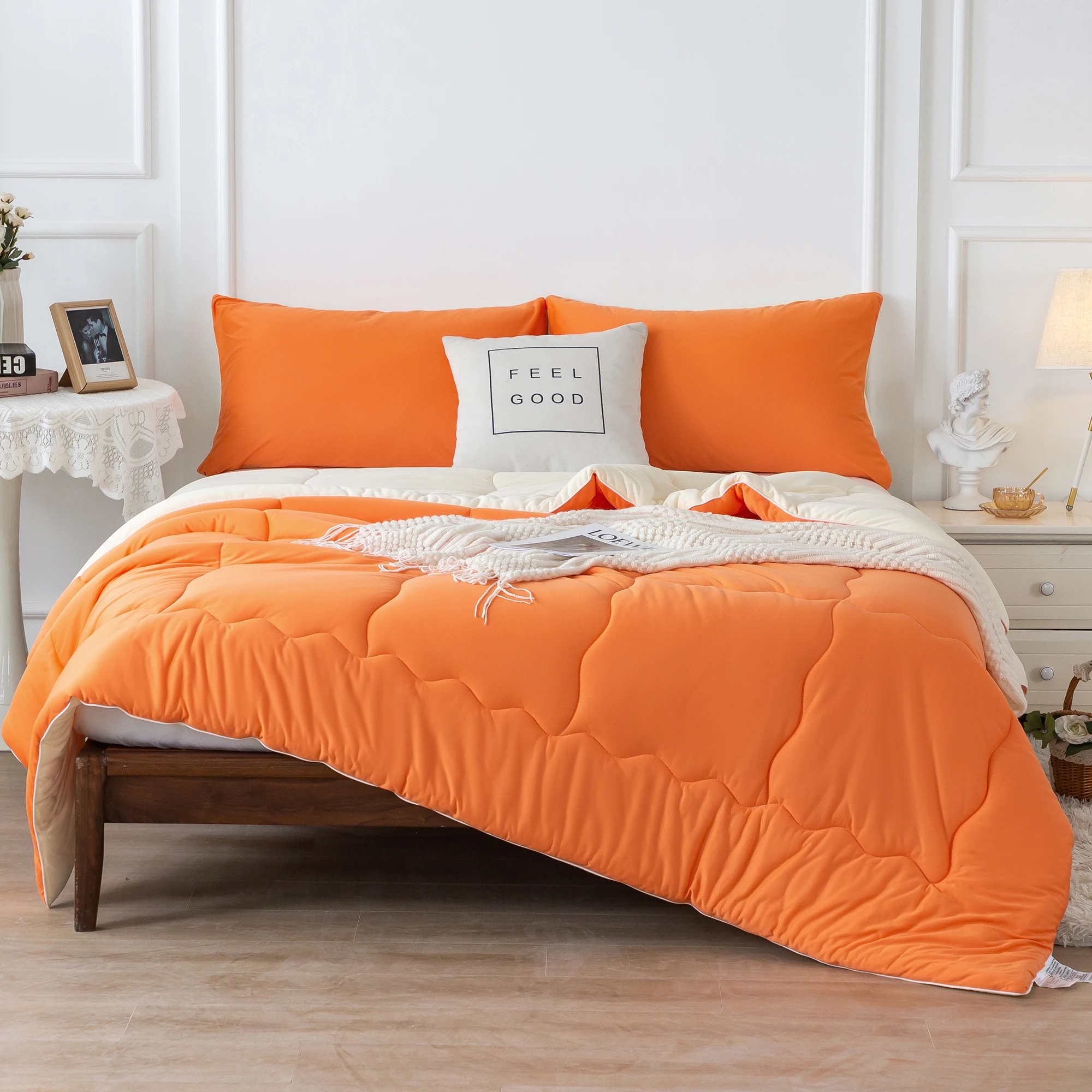 

Lamb Wool Thickened Quilt Core Double Winter Comforter Milk Velvet Spring And Autumn Quilt Plus Velvet Coral Velvet Thick Quilt