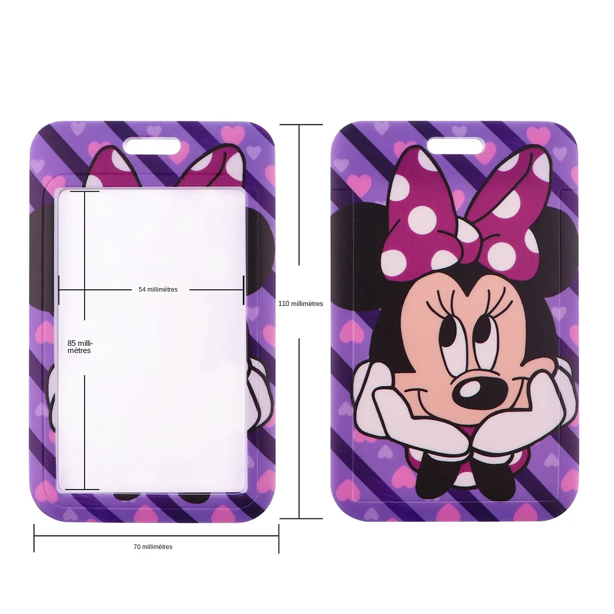 Lanière Mickey Minnie pour porte-clé, porte-Badge, carte d'identité, porte-carte de crédit, corde de suspension, Lariat, accessoires de charme pour téléphone portable