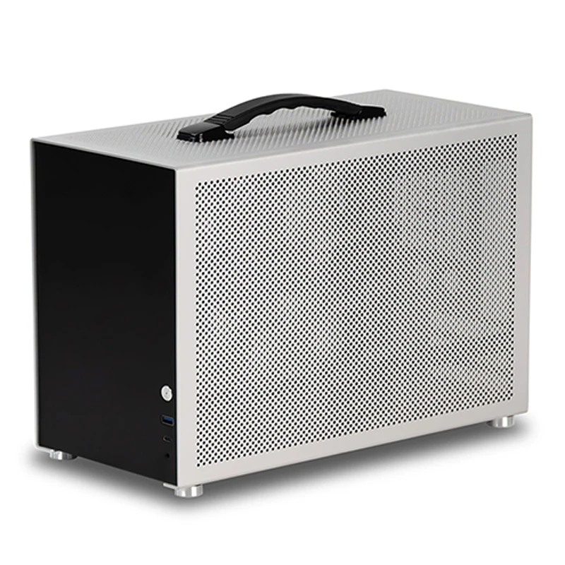 ATX/SFX/SFX-L 전원 공급 장치와 호환되는 D3 미니-ITX 케이스, 280mm/240mm 올인원 수냉 쿨러 지원, 컴팩트 데스크탑 컴퓨터