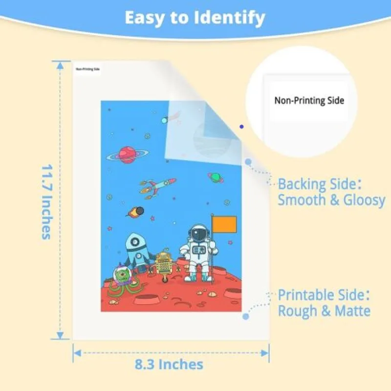 HTVRONT 30pcs A4 DTF PET heat transfer film sheets