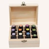 12/25 Compartments Wood Colour Essential Oil Box Fashion Pine Wood Storage Case Essential Oil Display Wooden Case Storage Boxes 3