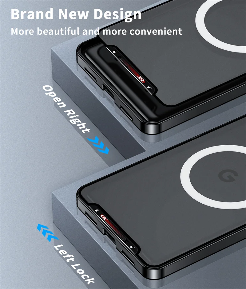 Magnetic Case Metal Frame For Google Pixel 7 Pro Phone Wireless Charging Matte For Google Pixel 7 Pixel7 Pro CASE Cover Capa