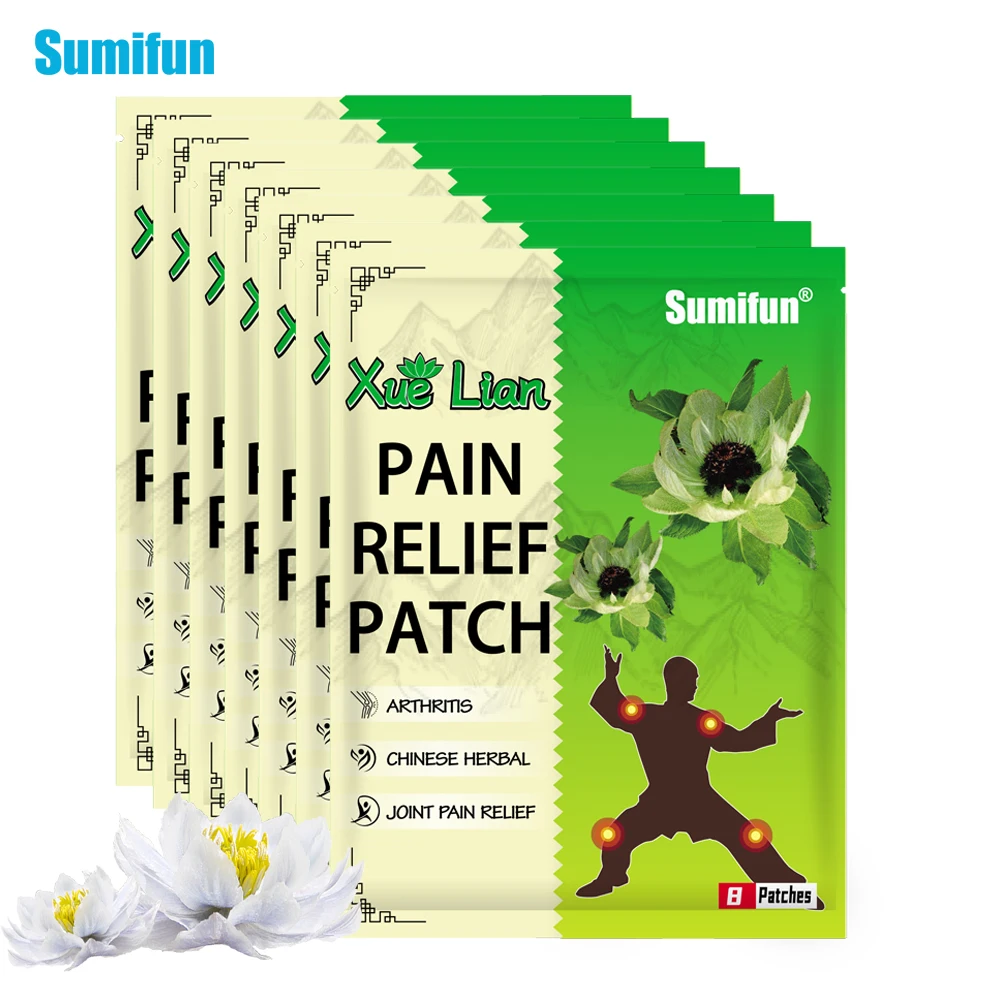 

8/24/48Pcs Sumifun Chinese Herbal Analgesic Patch Rheumatoid Arthritis Pain Relief Plaster Knee Muscle Joint Ache Care Sticker