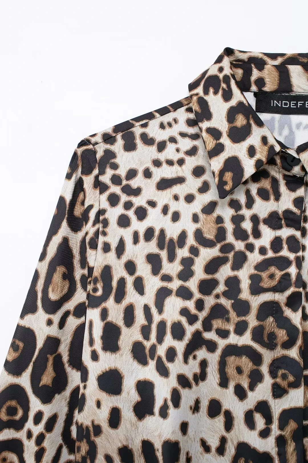 HH Women Vintage Leopard Print Blouse Pant Sets Lace Up Long Sleeve Shirt High Waist Trousers New Fashion High Street Outfit