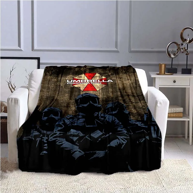 

Теплое мягкое одеяло с мультяшным рисунком из игры u-mbrella, незаменимое портативное одеяло для дома и путешествий, одеяла для кровати