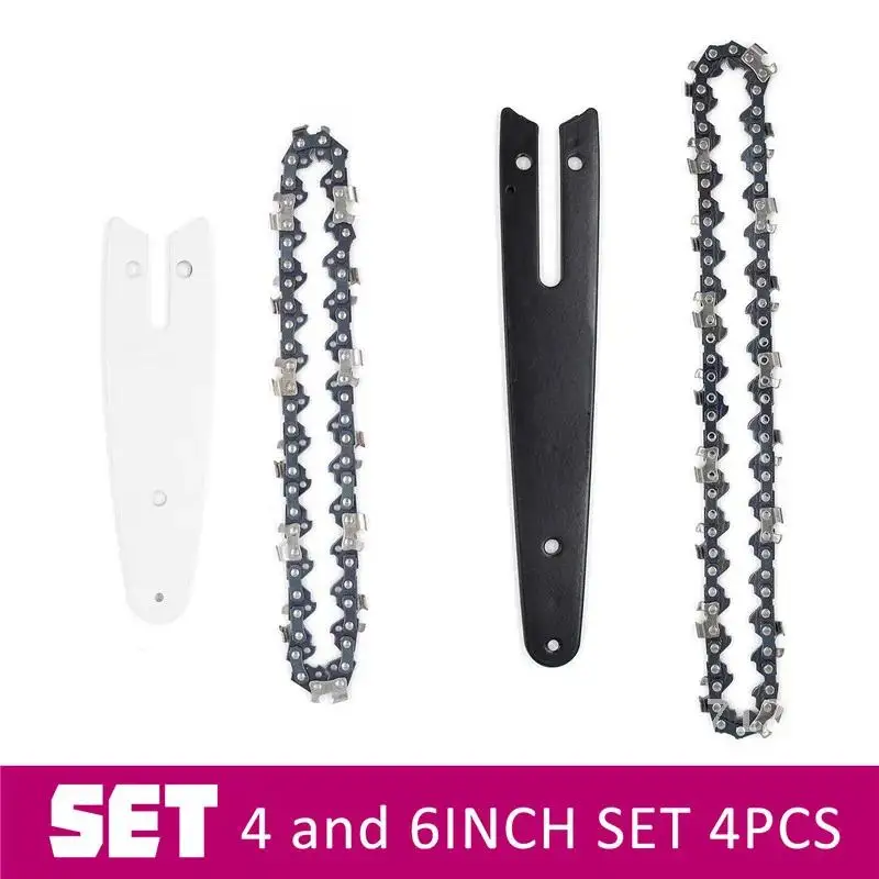 

Электрическая цепь для бензопилы, 4/6 дюйма, для беспроводных фотодеталей, аксессуары для обрезки и лесозаготовки, 1/4 p, 4/6 дюйма