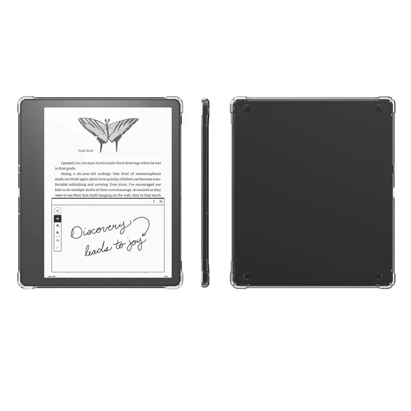 Dual-Function Clear Shockproof Back Cover Case with Security Hand Strap