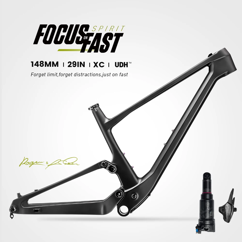 2025 Lexon 29 풀 카본 MTB 프레임 서스펜션 XC 트레일 부스트 148mm..