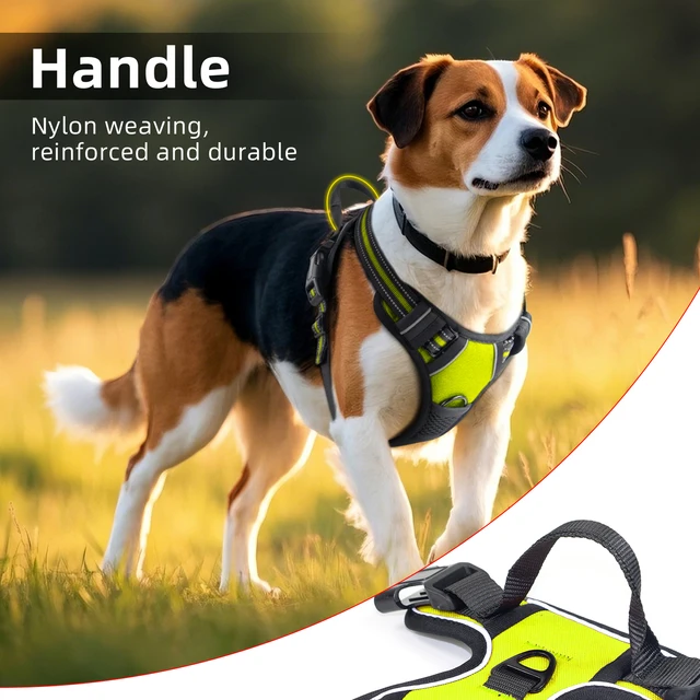 Dog Harness with Handle for Large & Medium Dogs, Breathable Padding Safety Pet Vest Outdoor dog walking harness 2