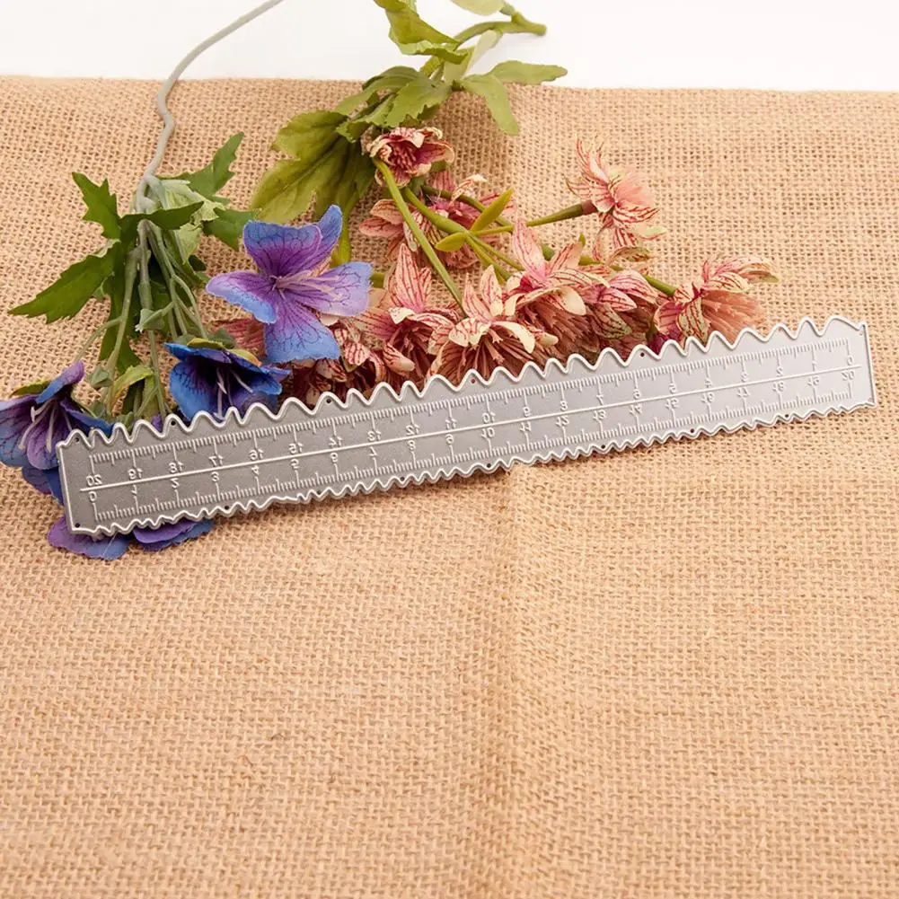 Irregular Edge Ruler Multifunctional Ruler Metal Paper Tearing Set for Diy Craft School Office Irregular for Scrapbooking