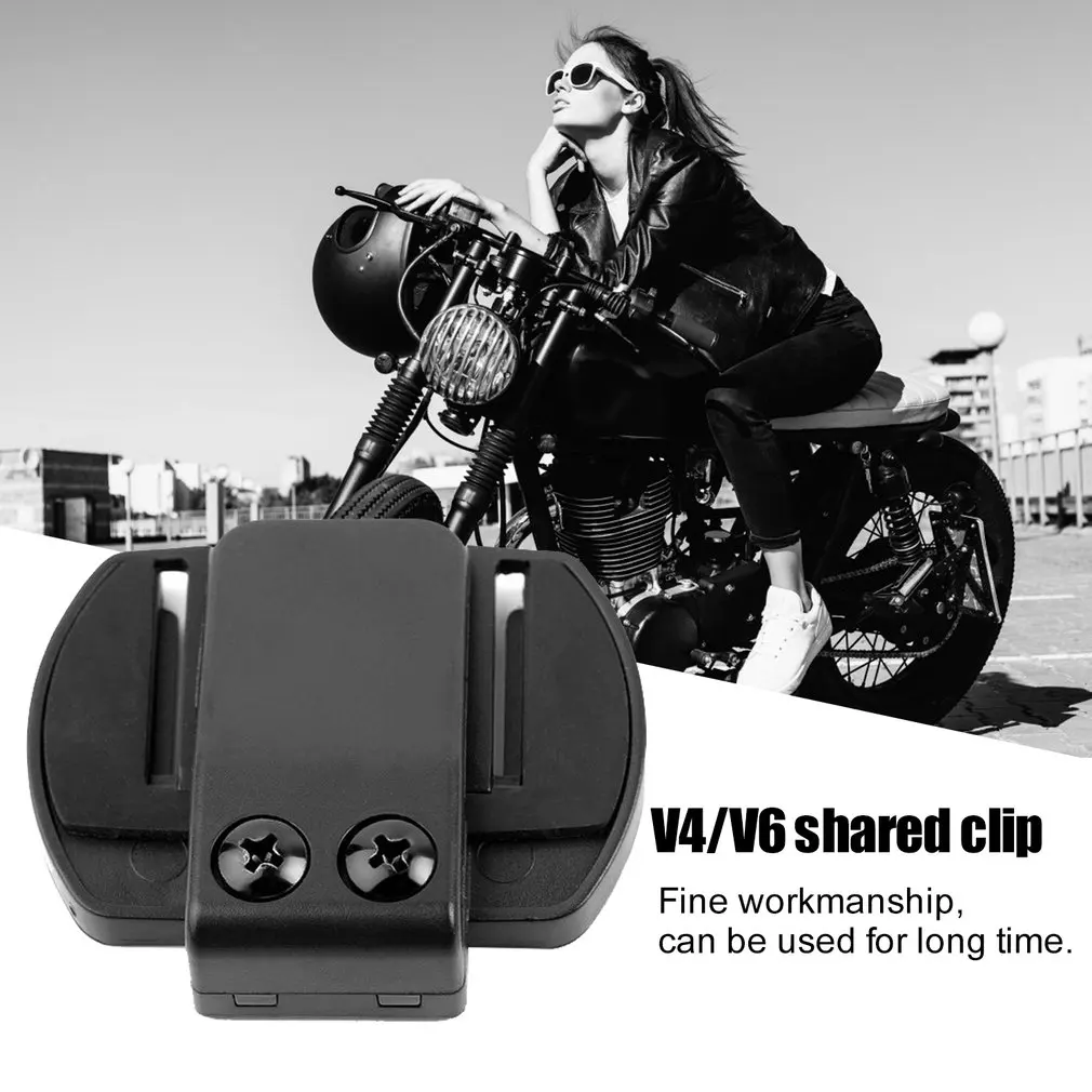 

Microphone Speaker Headset V4/V6 Interphone Universal Headset Helmet Intercom Clip for Motorcycle Device