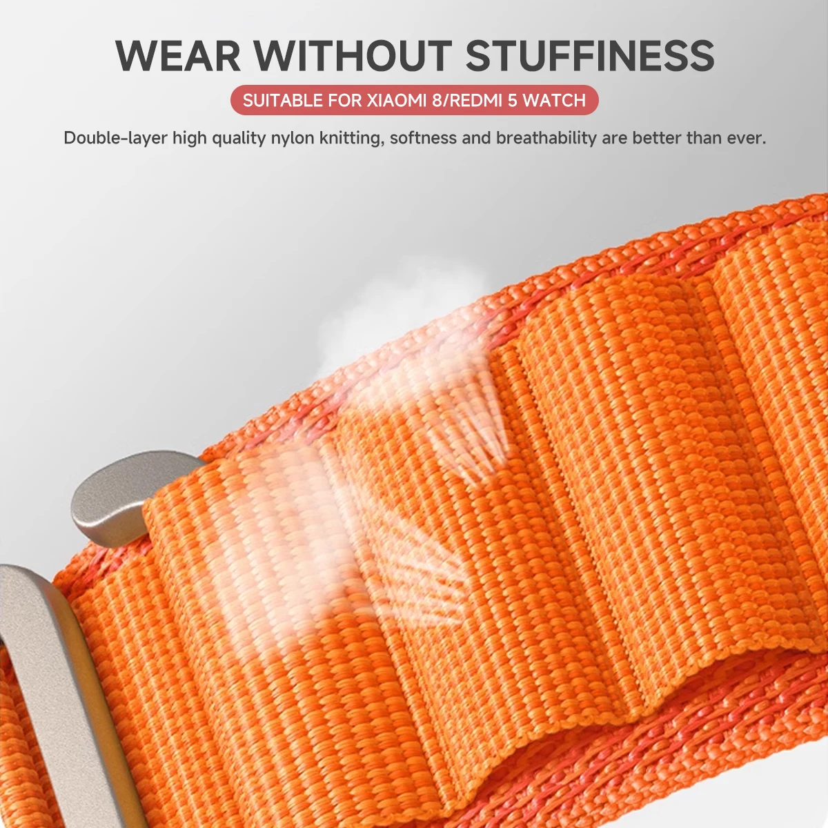 Nylon Loop Watch Strap - 20mm/22mm Adjustable Bracelet Band