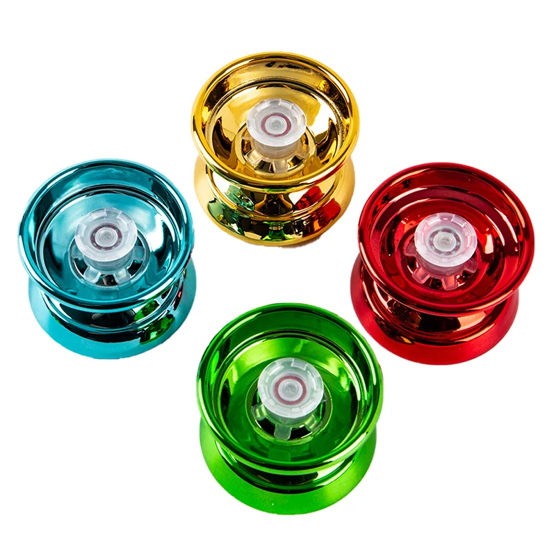 4 Colors Magic Yoyo Responsive High-speed Yo-yo Aluminum Alloy CNC Lathe with Spinning String for Boys Girls Children Kids