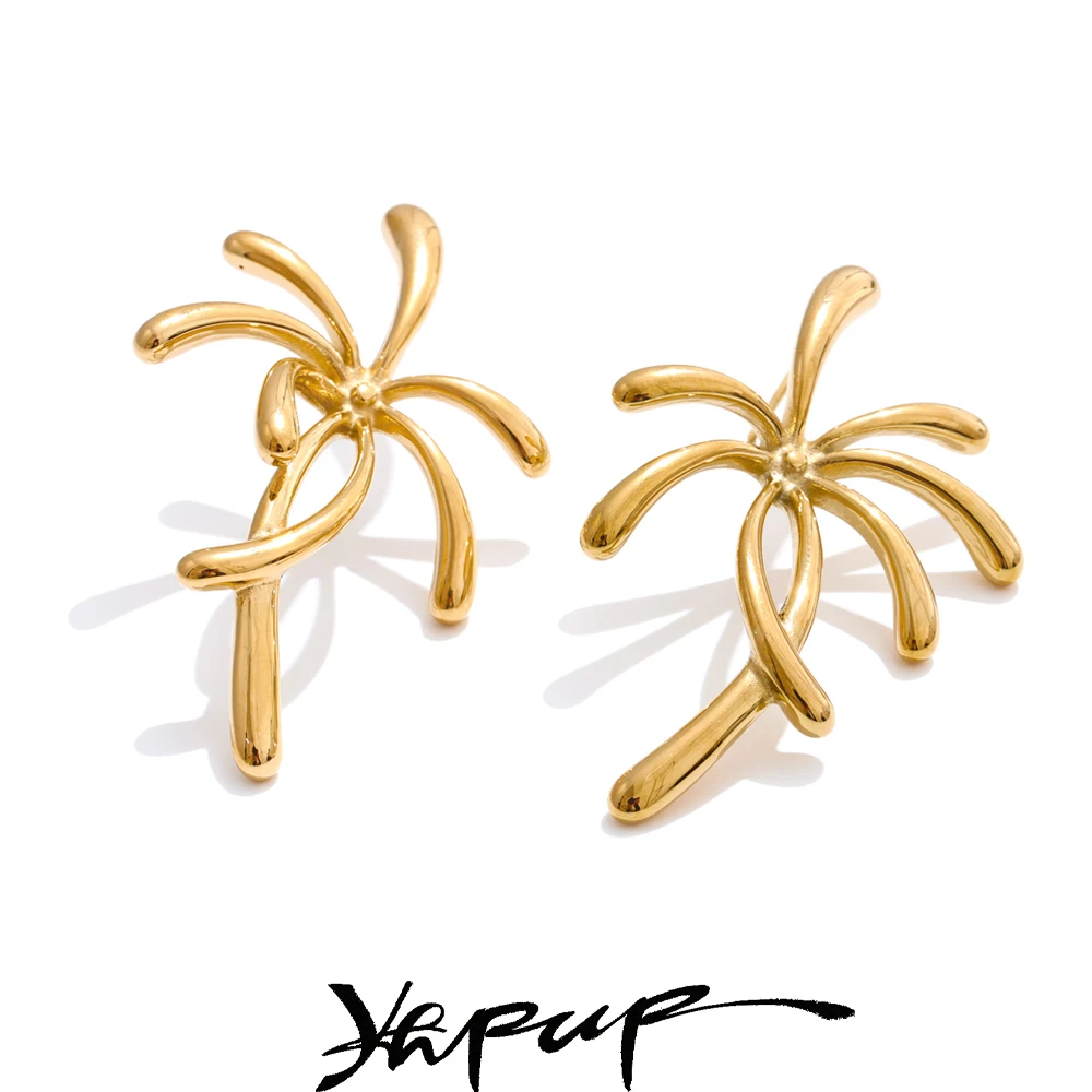 Yhpup Stainless Steel Stud Earrings