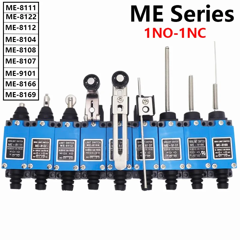 Me Me-8108 Finecorsa Rotativo Rullo Regolabile Mini Finecorsa Tz-8108 Ac250V 5A No Nc 8108 8104 8111 8112 8122 8166 9101