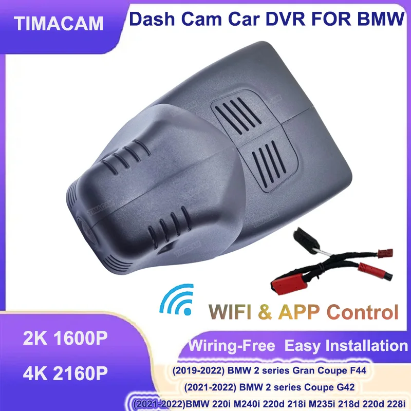 

New 2K 4K 2160P Car Dvr Dash Cam For BMW 2 1 Series F44 G42 F40 For BMW 220i 220d 218i 218d 228i M240i M235i 2019 2020 2021 2022