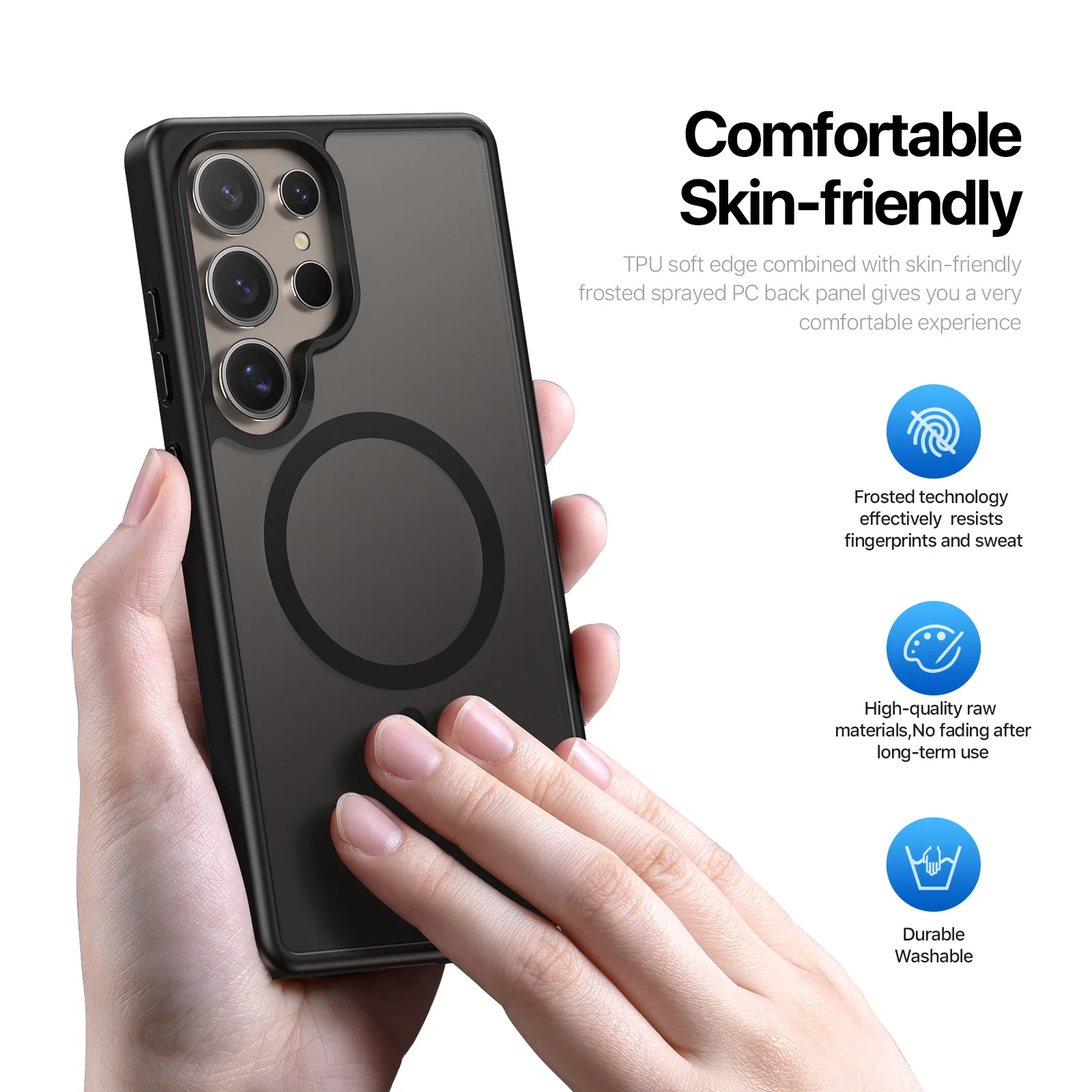 DUX DUCIS Magnetic Multi-Color Back Cover Case with Charging Support