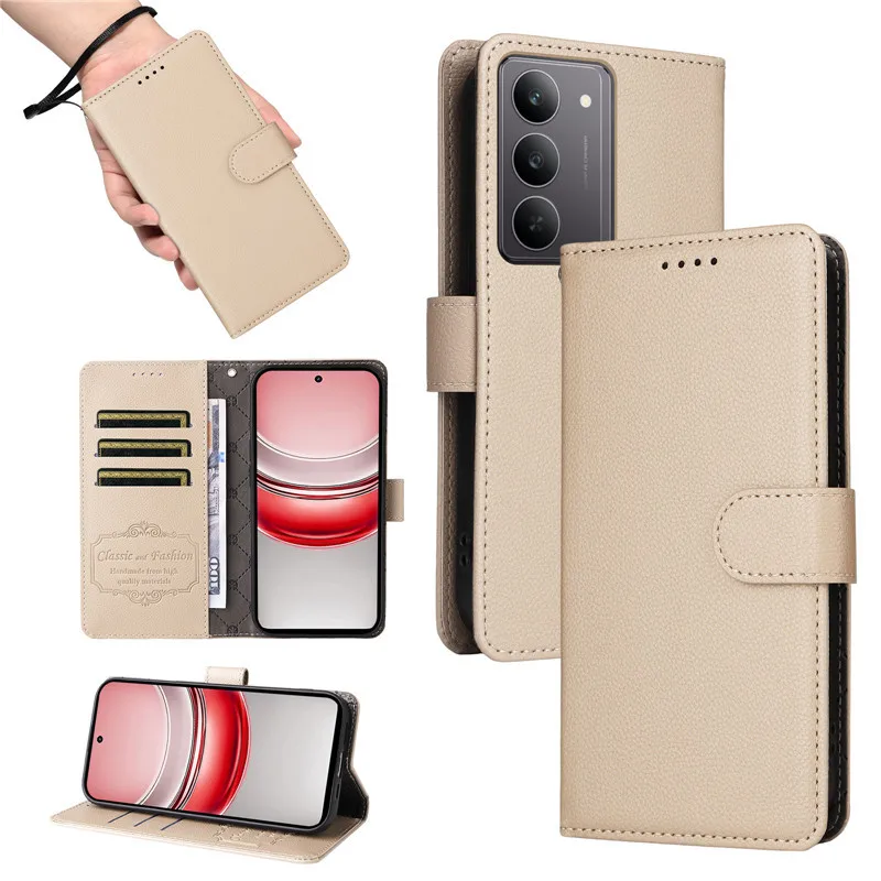 Anti-Theft Magnetic Leather Flip Wallet Case Cover