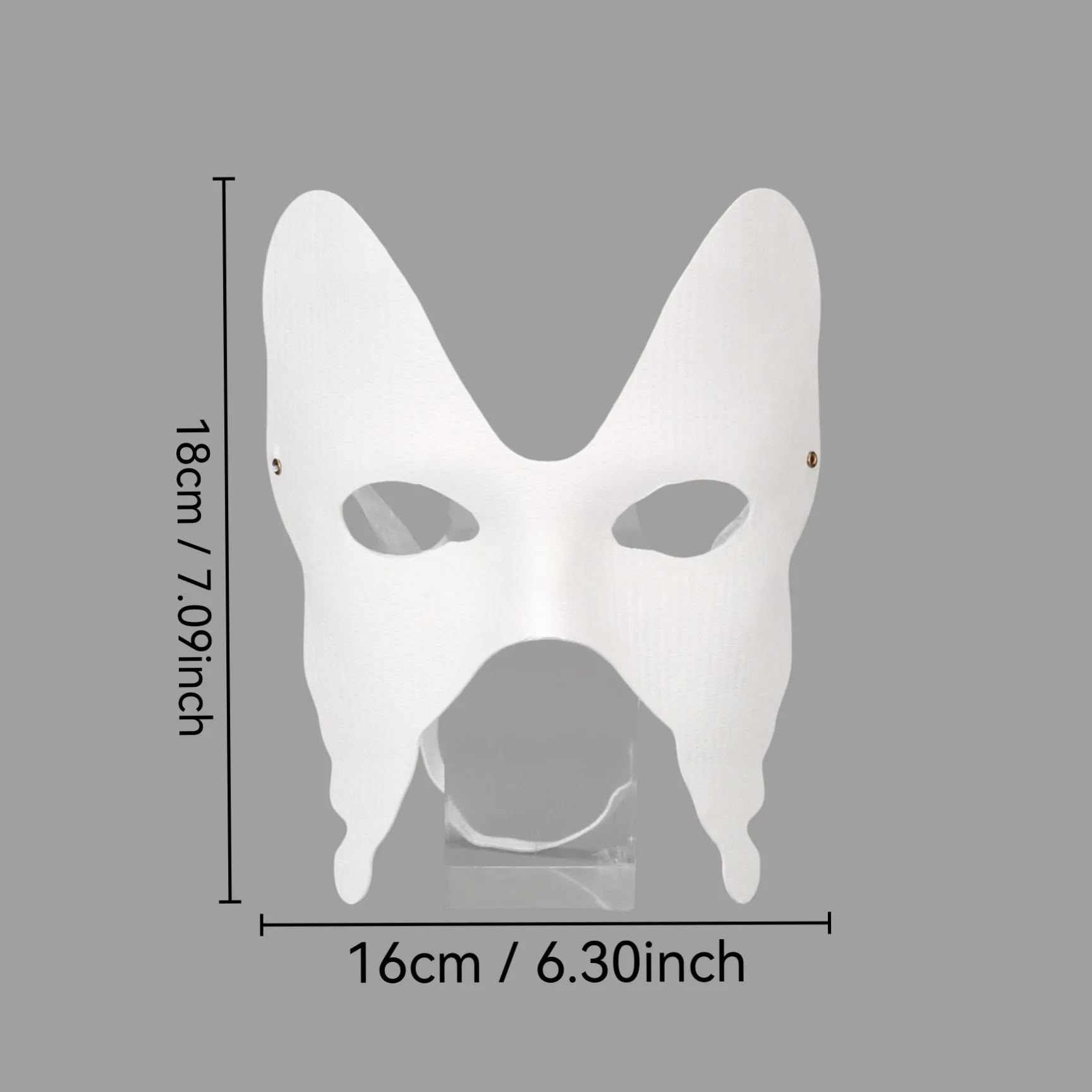 Lot de 5 Masques Papillon Blancs Vierges à Personnaliser - DIY Cosplay