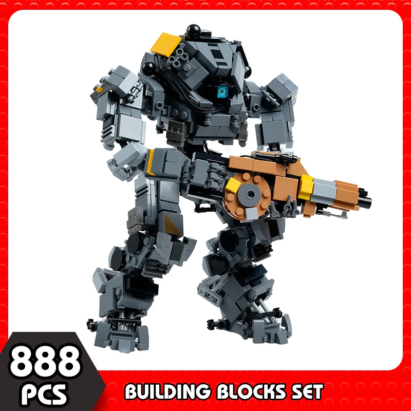 Moc Mecha Game Titanfalls Creative Expert Vanguard-Class Titan Robot Building Blocks Mech Action Figure Toys