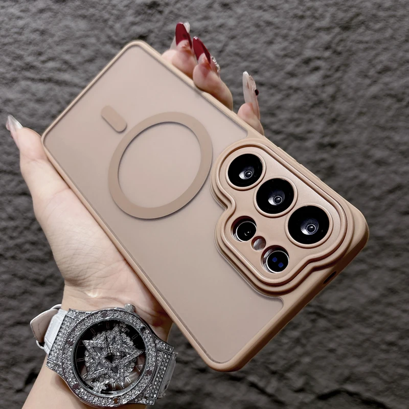 Luxury Matte Translucent Case with Magsafe Wireless Charging Compatibility