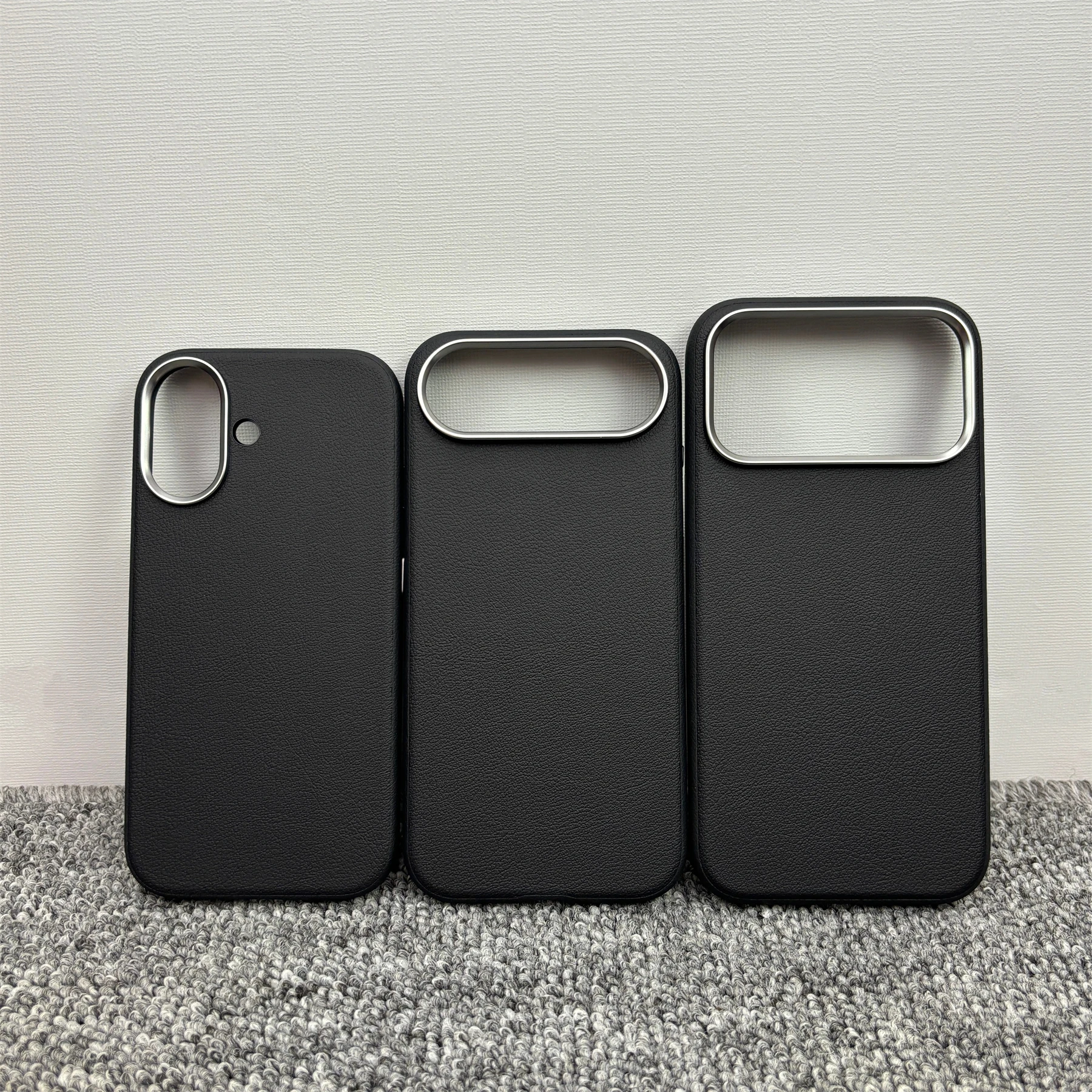 Luxury Business Leather Magnetic Phone Case with AI Camera and Shockproof Magsafe Cover