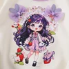 2024Girls' New Spring, Autumn and Winter Mermaid Little Girl Three-Dimensional Pattern Pullover Comfortable Bottoming Shirt 5
