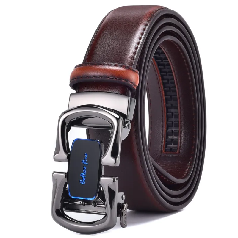حزام بسقاطة للرجال، هدية رجالية قابلة للتعديل، حزام بإبزيم تلقائي، مقاس 3.5 سم، مقاس مثالي