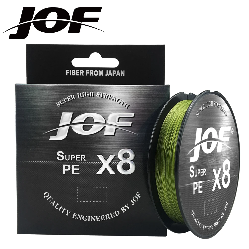 

JOF PE Line X8 Strand Braided Fishing Line150/300/ 500M 20-100LB Super Tension Wear Resistance Smooth Multifilament Fishing Line