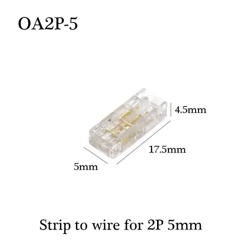 COB LED Wire Connector 5 8 10mm Connection Solderless Mini Buckle FCOB RGB CCT LED Strip Lights 2 3 4 Pin No Dark Area Connector - Image 15
