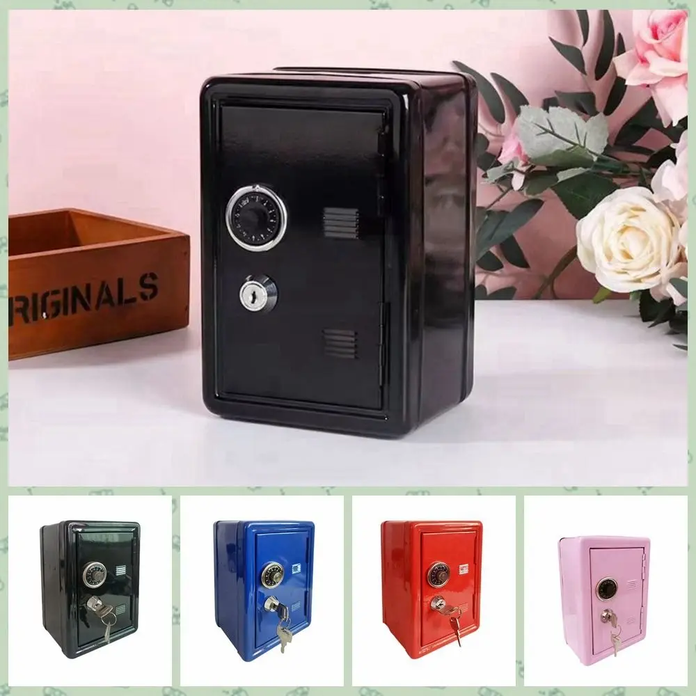 

Металлическая мини-копилка для монет с ключами, паролем, копилка, цифровая банка для экономии денег для детей