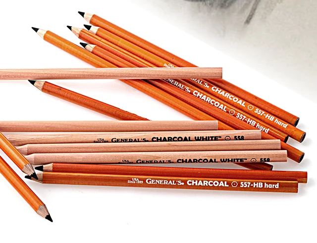 General's Charcoal White Pencils