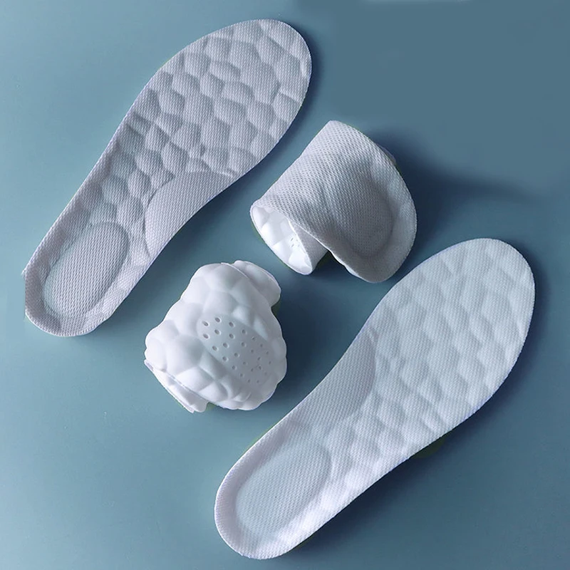 High Elasticity Latex Sport Insoles Soft Shoe Pads Arch Support Orthotic Insoles Breathable Deodorant Shock Absorption Cushion