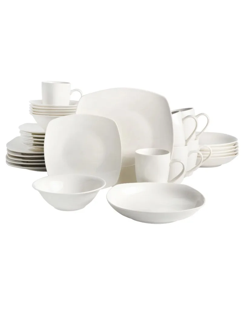 

Gibson Home Liberty Hill 30-Piece Dinnerware Set, White