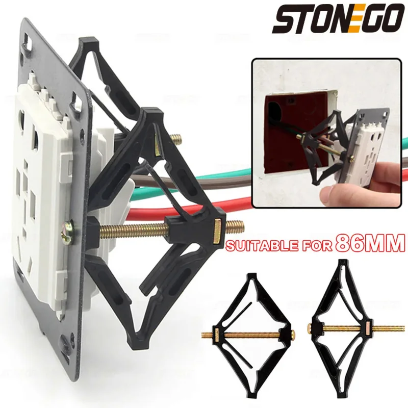6/10/20 piezas STONEGO-Herramienta de reparaci&oacute;n de caja interruptores montaje en pared 86mm longitud alta resistenc switch box,wall socket box,wall switch socket repairer,electrical box repairer,wall socket repairer,dark box repairer