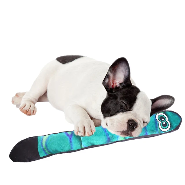The new plush dog toy Long Eye snakeTough Plush Squeaky Dog Toy Long-eyed snake Dog Chew Toy Pet Squeak Toy 2
