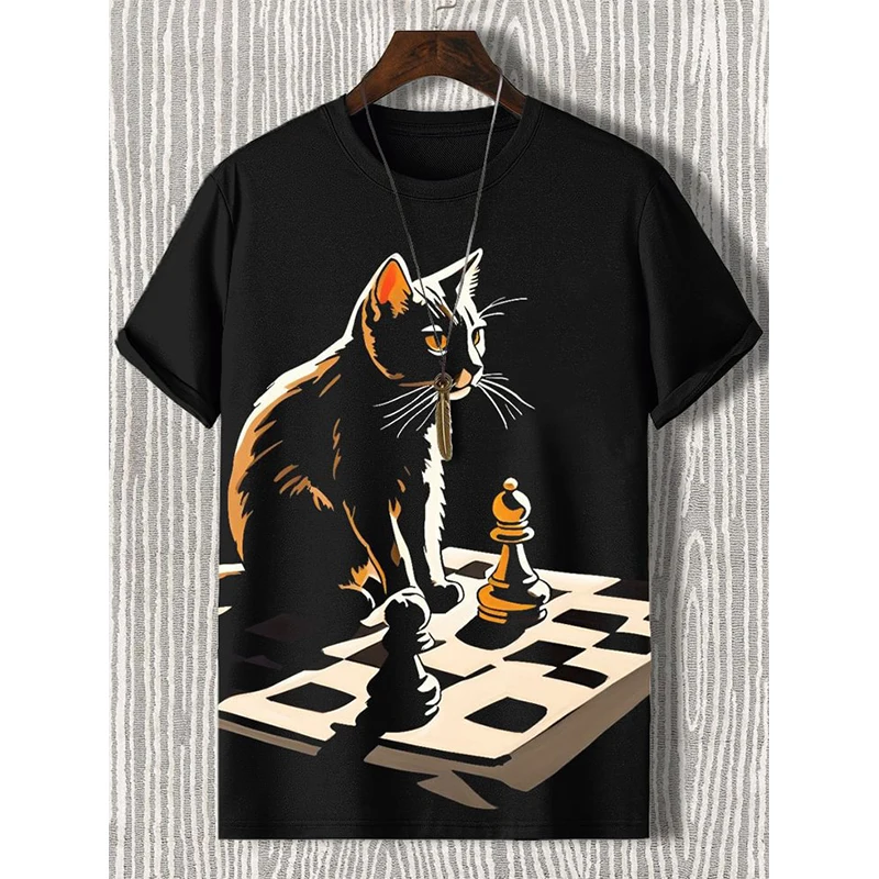 Funny Cat 3D Print Short Sleeve T Shirt