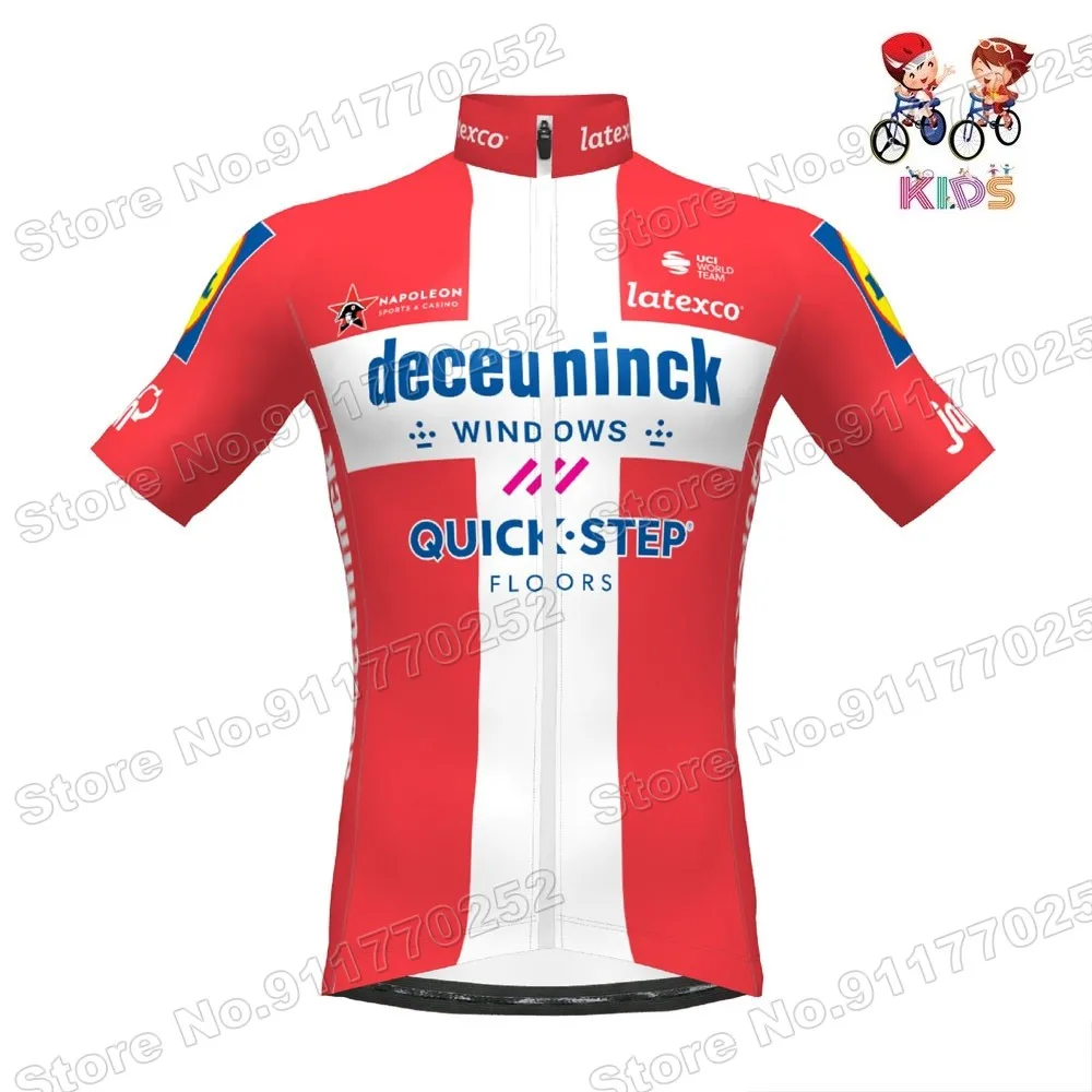 2021 Danish Champion Team Quick Step Kids Cycling Jersey Set Denmark Boys Girls Cycling Clothing Road Bike Suit Bicycle Pants - Sets - AliExpress