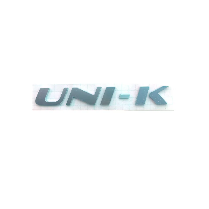 차량 ABS 글자 로고 데칼 스티커 창안 UNI-T UNI-V UNI-K UNI T V K AWD 후면 트렁크 부트 알파벳 엠블럼 스티커