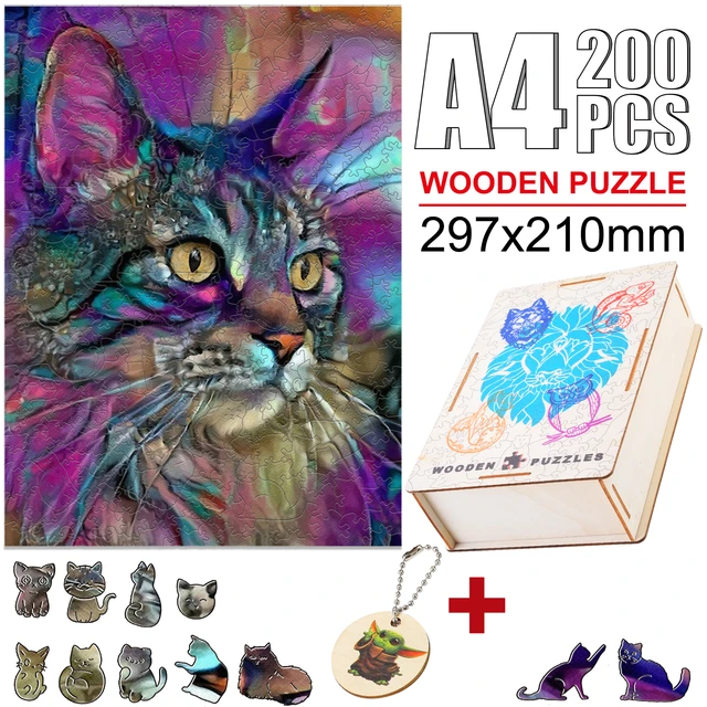 Unique Wooden Animal Colorful Jigsaw Puzzles DIY Wood Crafts For Adults  Children Interactive Educational Games Birthday Gifts - AliExpress