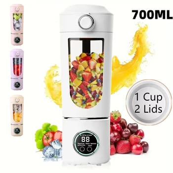 Nuovo frullatore portatile per frullati e frullati 700ML Spremiagrumi durevoli in acciaio inossidabile Lame in acciaio Frullatore Frullato portatile 1